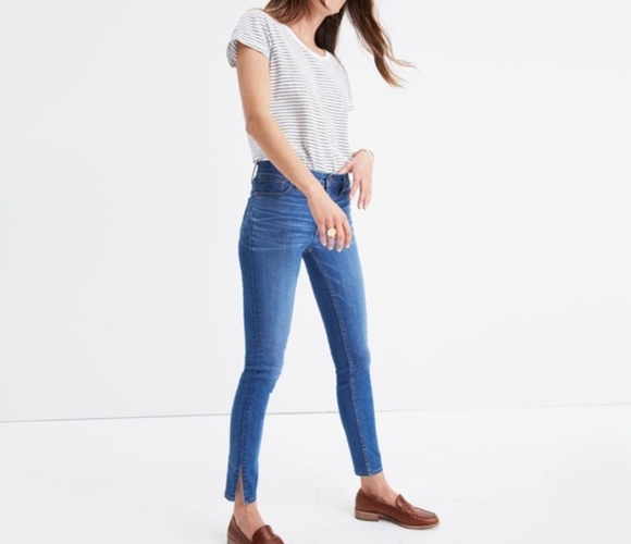 jeans with side slits